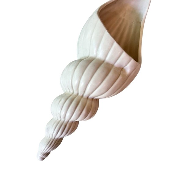 Vintage 1981 Fitz And Floyd Large Ceramic Conch Shell Planter - Picture 3 of 7